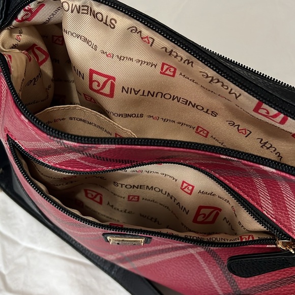 Highland Plaid Bonded Leather Purse - Picture 5 of 10